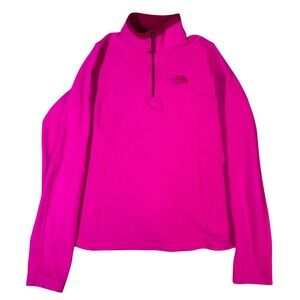 The North Face Pink Fleece 1/4 Zip Pullover Women's S Hiking Outdoors